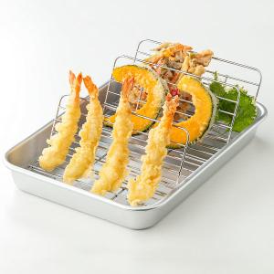 揚げ物名人 クッキングバット 網付 Mサイズ 揚げ物 天ぷら