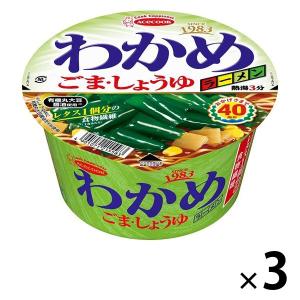 エースコック わかめラーメン ごま・しょうゆ 93g 3個