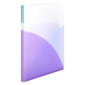 プラス　2穴ワンタッチスライドファイル　パスティ　A4タテ　パープル　紫　98853