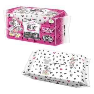 ディズニー ミッキー＆ミニー ウェットティッシュ 除菌ノンアルコール