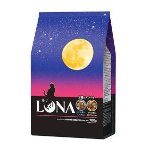 ルナ成猫 かつお節としらす＆ほたて味ビッツ添え 国産 720gペットライン キャットフード ドライ