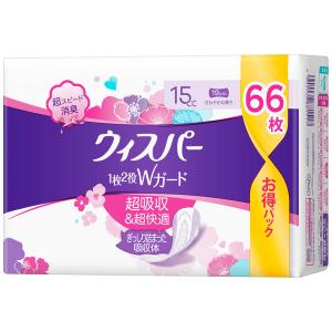 ウィスパー Wガードおりもの&水分ケア パンティライナー 吸水ライナー 15cc 19cm 1個 P&G 尿漏れ ウイスパ―