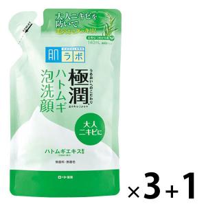 肌ラボ 極潤 ハトムギ泡洗顔 詰替 140mL 1セット ロート製薬