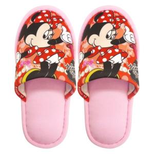 スリッパ ミニーマウス 子ども外縫い 約16〜18cm 1足 ニッポンスリッパ　ルームシューズ　部屋履き