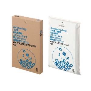 （セール）（セット品）ゴミ袋 白半透明 薄手 45L