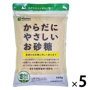 からだにやさしいお砂糖 低GI 500g 5袋 さとうきび原料100%