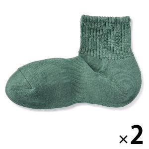 無印良品 足なり直角 パイル編み 厚手ショート丈靴下