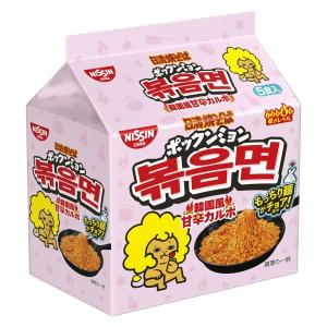 日清焼そば ポックンミョン 韓国風甘辛カルボ 5食パック