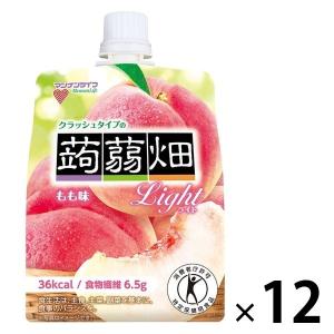 特保 マンナンライフ クラッシュタイプの蒟蒻畑ライト もも味 こんにゃくゼリー