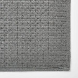 無印良品 洗いざらしの綿キルティングラグ 140×195cm グレー