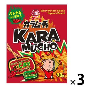 ベトナムスティックカラムーチョ ホットチリ味 90g 3袋 湖池屋 ポテトチップス スナック菓子 おつまみ
