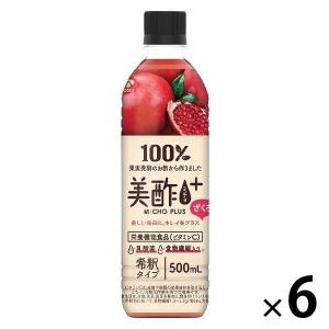 美酢（ミチョ）プラス ざくろ 500ml 1セット（6本）（わけあり品）
