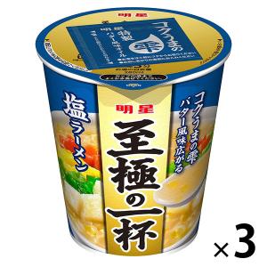 至極の一杯 塩ラーメン 3個 明星食品