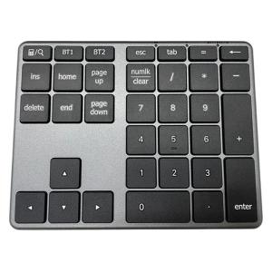 テンキー Bluetoothテンキーボード 超薄型 マルチペアリング Type-C充電式 IC-KP10 ブラック iClever