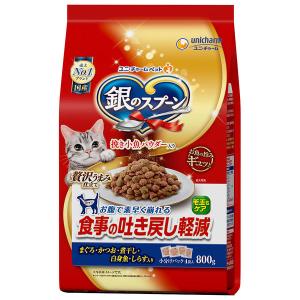 銀のスプーン 贅沢うまみ仕立て 食事の吐き戻し軽減フード お魚づくし 国産 800gキャットフード 猫 ドライ