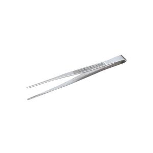 TRUSCO トラスコ中山 ステンレス製ピンセット 115mm 直ギザ付 1個 952-1528