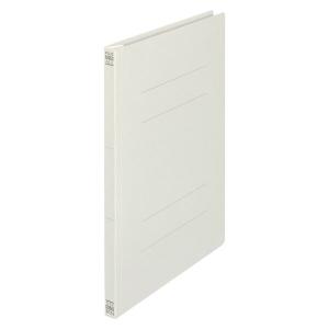 プラス フラットファイル A4タテ 樹脂製とじ具 グレー