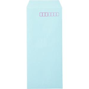 ムトウユニパック ナチュラルカラー封筒 長4 ブルー テープ付 100枚