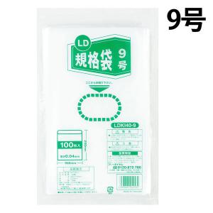 ポリ規格袋 LDPE 透明 0.04mm厚 9号 150mm×250mm 1袋 伊藤忠リーテイルリンク