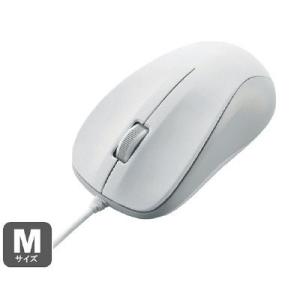 マウス 有線 3ボタン 光学式 Mサイズ RoHS指令準拠 Chromebook対応認定 ホワイト M-K6URWH/RS エレコム 1個