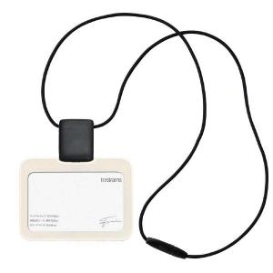 コクヨ trystrams（トライストラムス） リール付IDカードホルダー 名札 ストラップ横型 ホワイト 白 THF-MG01W
