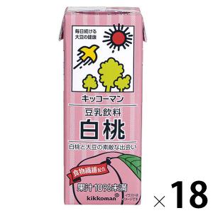 キッコーマン 豆乳飲料 白桃 200ml 1箱