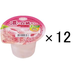 たらみ 濃い白桃ゼリー 0kcal 195g 12個