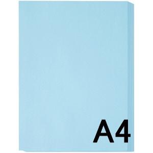 アスクル　カラーペーパー　A4　ブルー　1冊（500枚入）