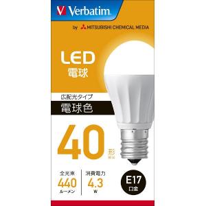 三菱ケミカルメディア LED電球40W電球色 LDA4L-E17-G/LCV2
