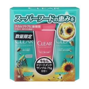 【アウトレット】CLEAR（クリア） ピュア＆クリーン ポンプペア ミニチューブトリートメントつき 1セット（370g+370g+75g） ユニリーバ