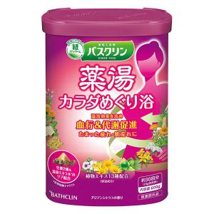 バスクリン 薬湯 カラダめぐり浴 アジアンシトラスの香り 600g お湯の色 和漢グリーンイエロー