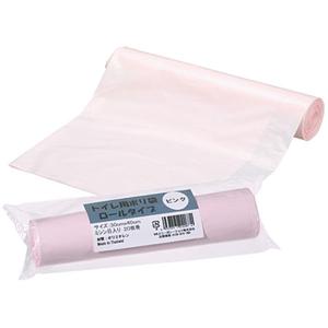 伊藤忠リーテイルリンク トイレ用ポリ袋ロールタイプ  ピンク 1本