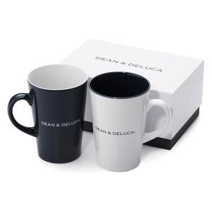 DEAN＆DELUCAラテマグギフト Mサイズ ホワイト/グレー 2個セット