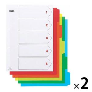 テージー カラーインデックスPP2穴 5山 IN-1405 2組