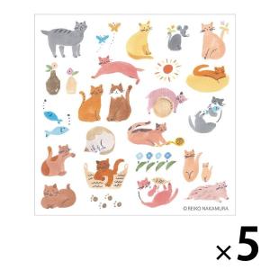 キングジム ポップアップシール キャット 猫 POP005 5個