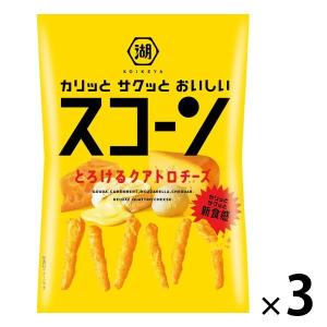 スコーン とろけるクアトロチーズ 3袋 湖池屋 スナック菓子