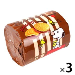 スヌーピー クリームサンドビスケット チョコレート 3個 Wismettacフーズ 輸入菓子 ビスケット クッキー