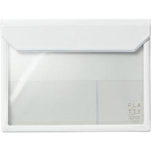 キングジム かさばらないバッグインバッグ フラッティ A5ヨコ 幅20mm 白 5364シロ