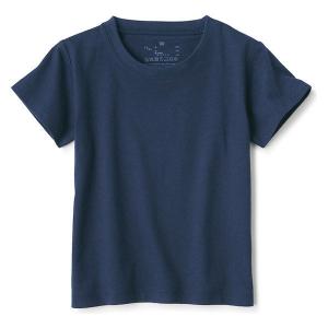 無印良品 天竺編みTシャツ ベビー 100 ネイビー 良品計画