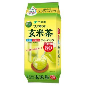 伊藤園 ワンポット 抹茶入り玄米茶 （エコティーバッグ）1袋（50包）