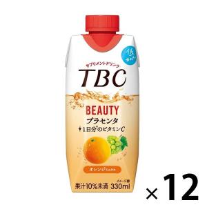 森永乳業 TBCプラセンタ オレンジミックス 330ml 1箱