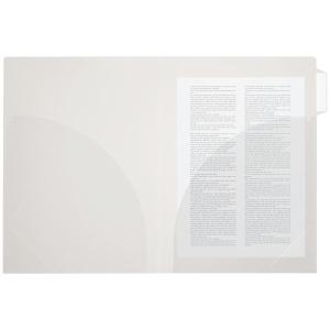 オリジナル アスクル　インデックス付き見開きカラークリアーホルダー　クリアー　79393　1セット 100冊：10冊入×10袋 アスクル インデックス付き見開きカラークリアーホルダー