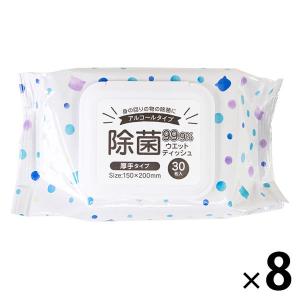 グリーンワン おでかけウェットティッシュ 1セット（30枚入り×8）除菌
