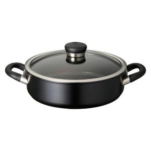 マイヤー Circulon Ultimum 浅型両手鍋 24cm　煮込み鍋　パスタ鍋　お手入れ簡単　時短調理