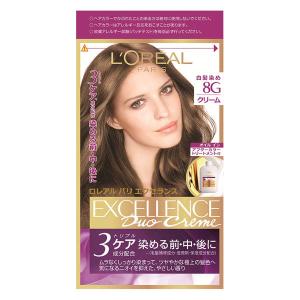 ロレアル パリ エクセランス N クリームタイプ 8G 黄味のあるより明るい栗色