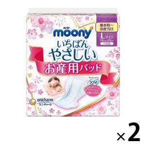 ムーニー お産用ケアパッド Lサイズ 1セット（5枚×2個）