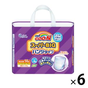 グーン おむつ パンツ スーパーBIG（15〜35kg） 1ケース（14枚入×6パック）