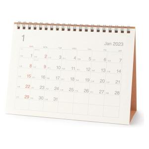 無印良品 バガスペーパー日曜始まり六輝カレンダー 中 2022年12月〜2023年12月 約200×145mm 卓上用 良品計画