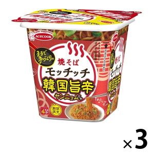 韓国旨辛焼そばモッチッチ ヤンニョムだれ 3個 カップ麺