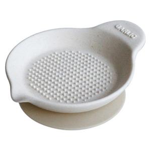 にんにくおろし 白 おろし器 シリコーンシート付き 電子レンジ・食洗器対応